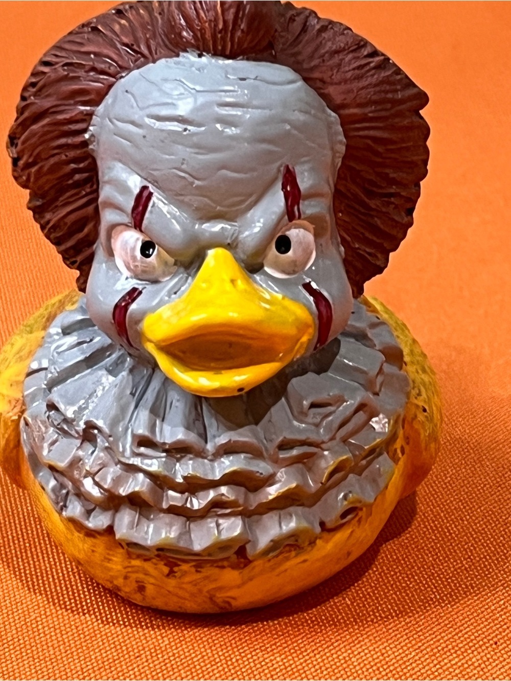 Ceramic Horror Clown Rubber Ducky NWT